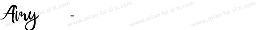 Amy 的假期字体转换